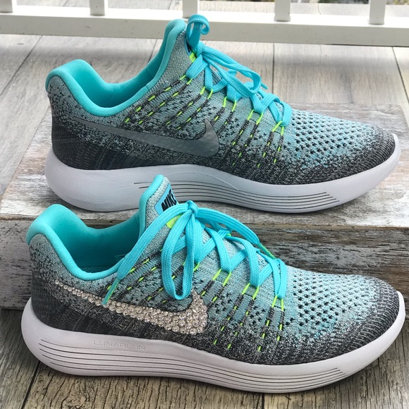 Nike&Swarovski Crystal LunarEpic Low Fl 2G SilverW - Picture 5 of 8